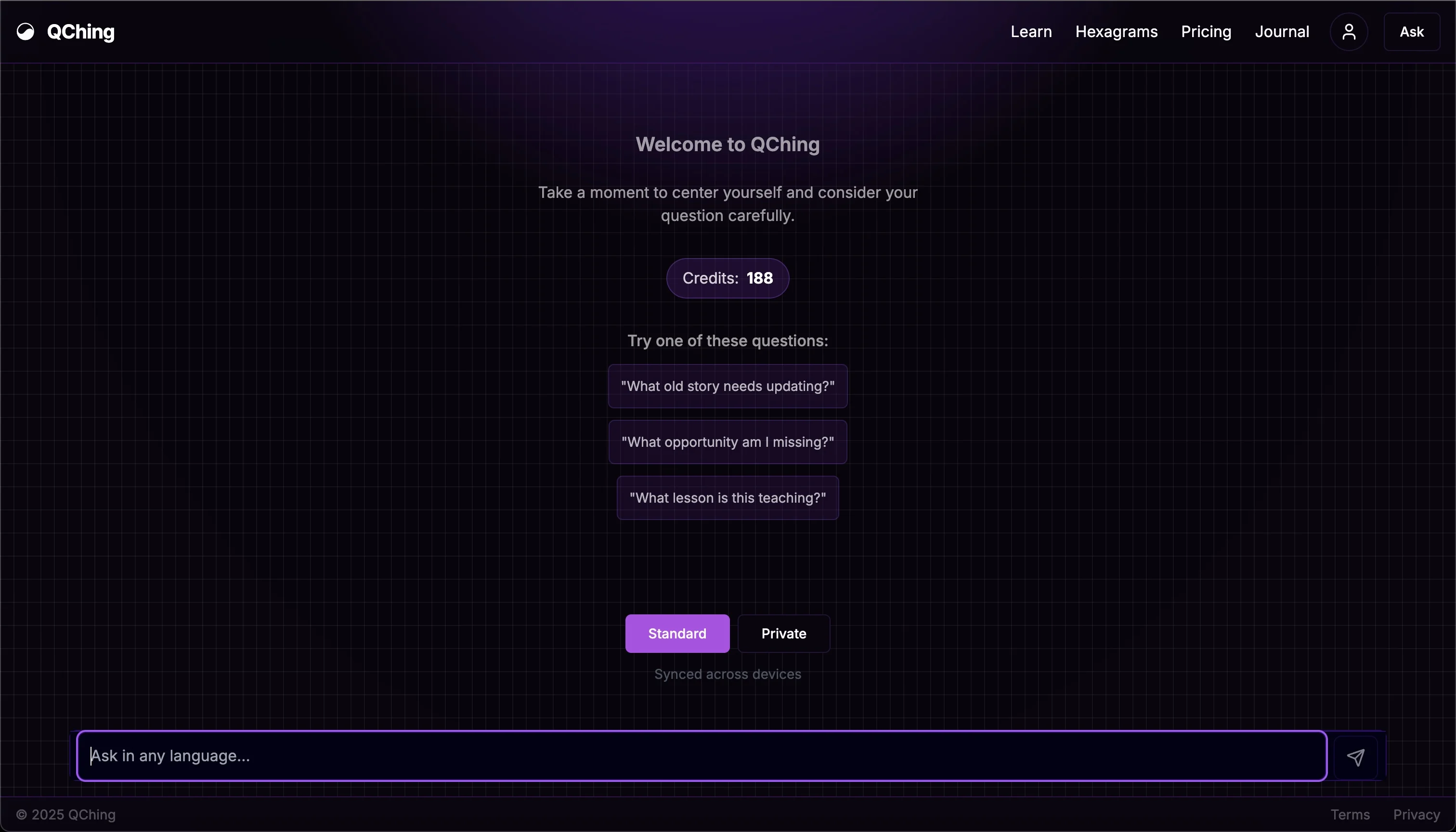 QChing consultation interface